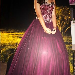 Sweet 16 Dress Worn once, Burgundy